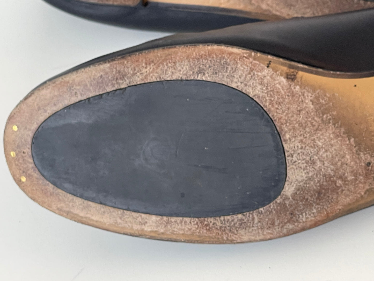 GUCCI LOAFERS JORDAAN SCHOENEN ZWART LEER LOAFERS INSTAPPER MAAT 38,5 EU / 5,5 UK
