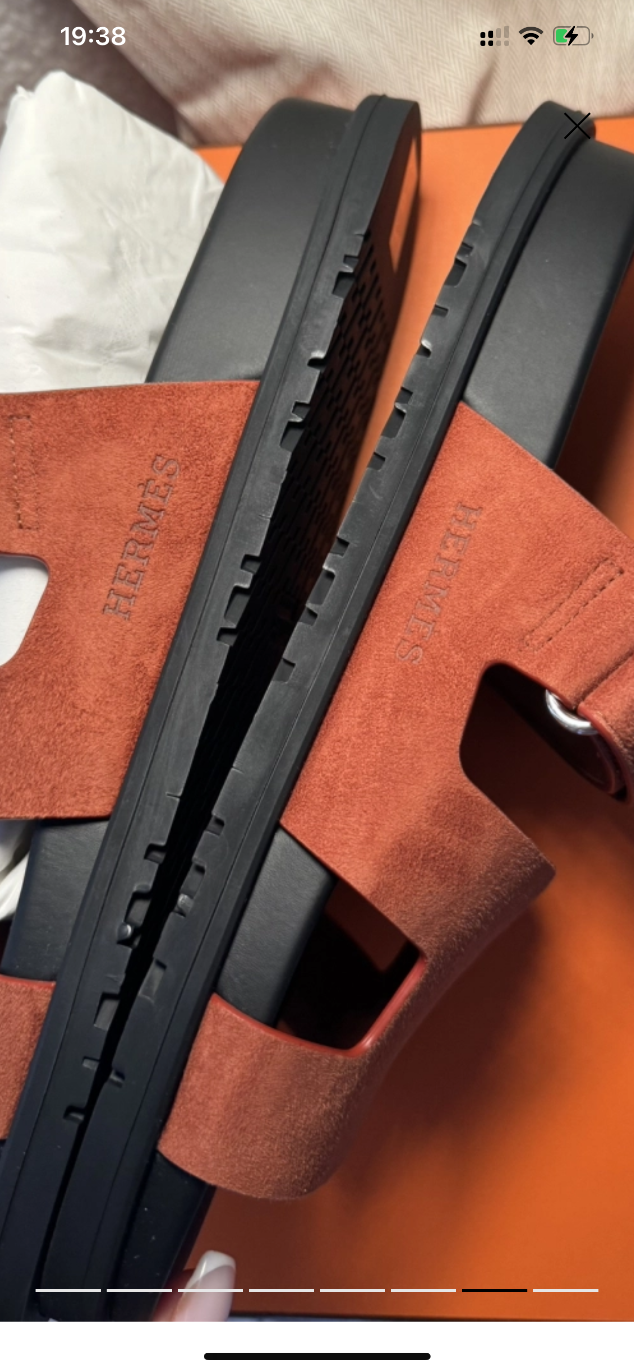 HERMÈS chypre sandaal Velvet sandalen maat 40,5 EU / 7,5 UK