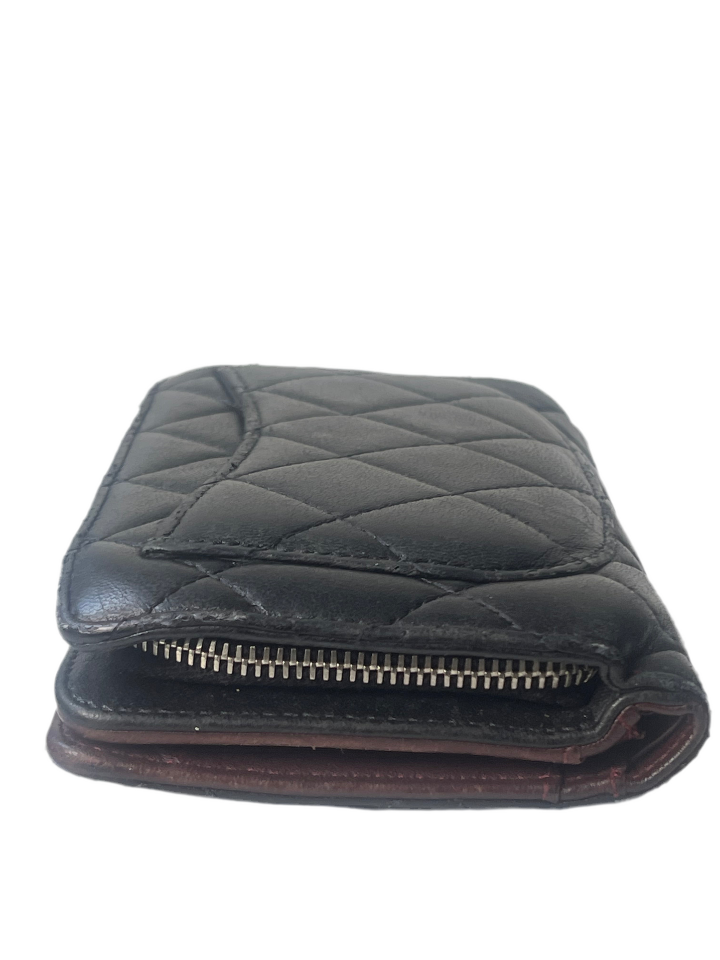 Chanel Timeless Classic Flap Wallet in Zwart Caviar leer
