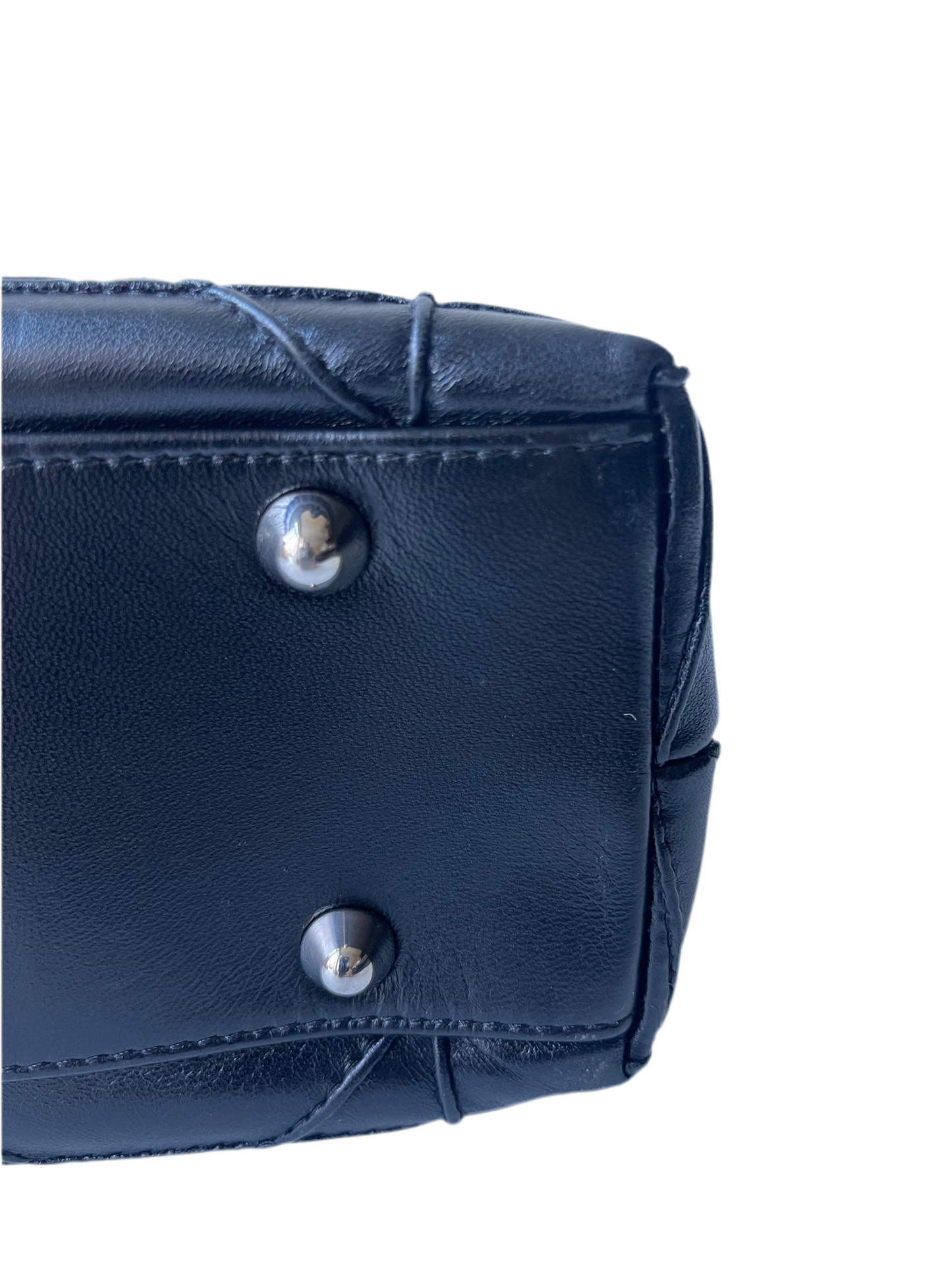 Dior Cannage Leren zwart leren tas tote
