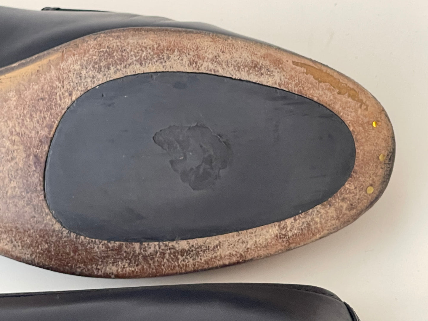 GUCCI LOAFERS JORDAAN SCHOENEN ZWART LEER LOAFERS INSTAPPER MAAT 38,5 EU / 5,5 UK