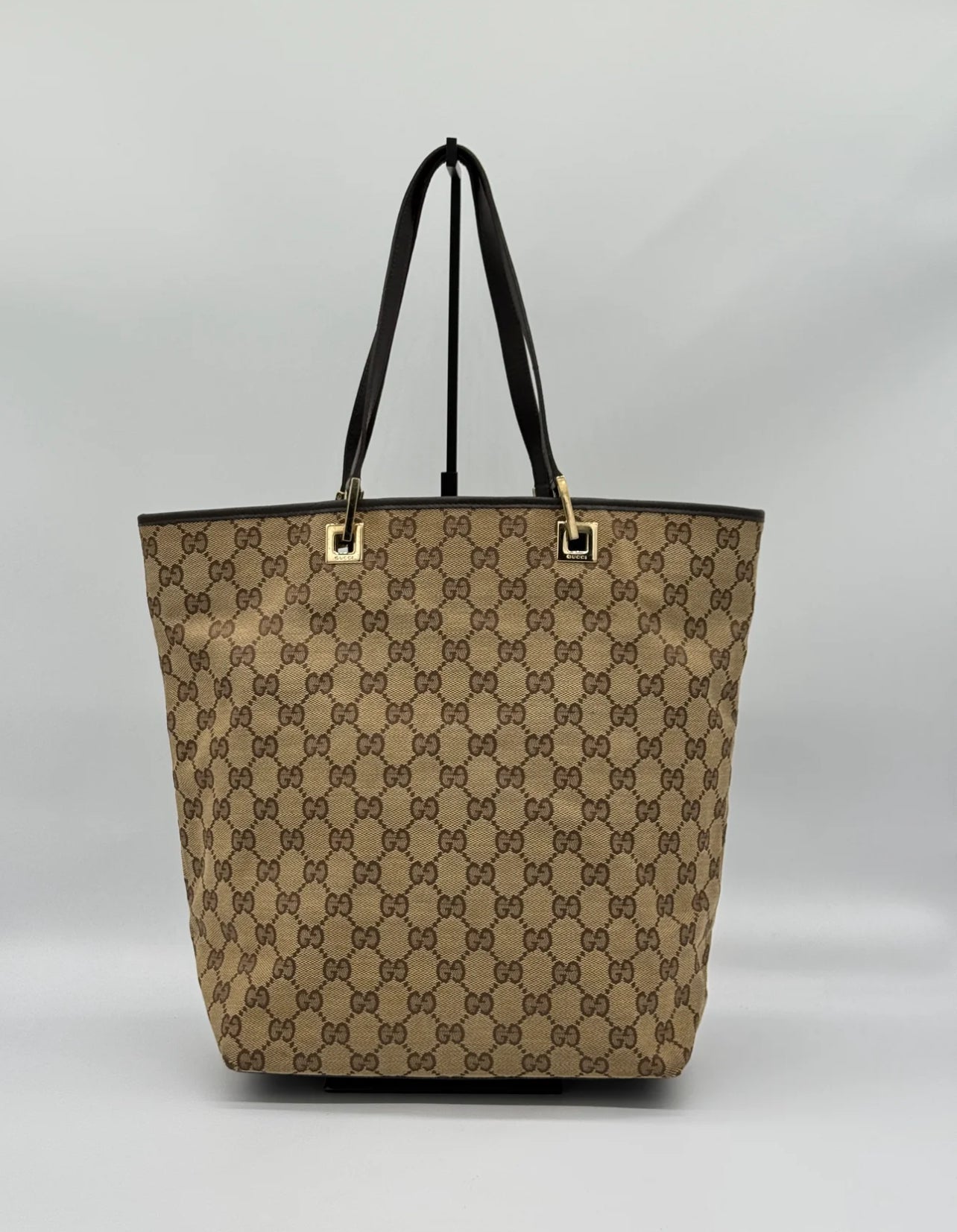 Gucci GG Canvas Beige Tote Bag
