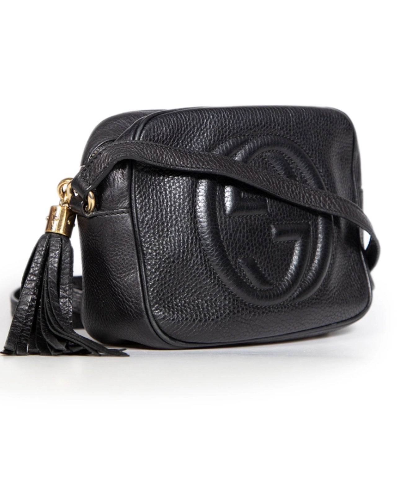 GUCCI SOHO CROSSBODY SCHOUDERTAS ZWART LEER