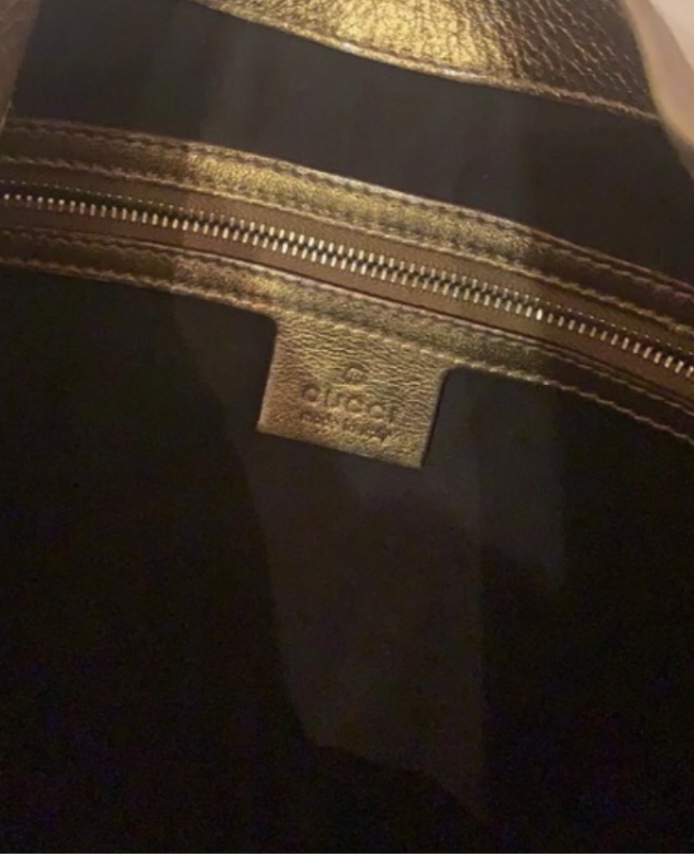 GUCCI JACKIE TAS GOLD LEER TOTE HANDTAS SCHOUDERTAS