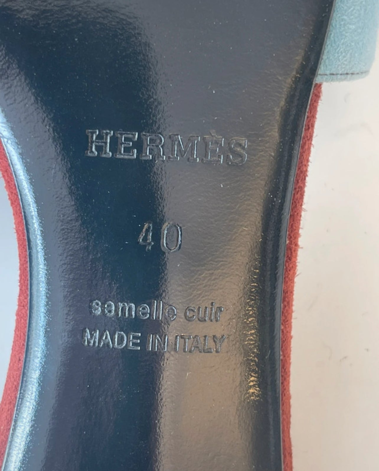HERMÈS Oasis sandalen slippers schoenen suède leer maat 40 EU / 7 UK