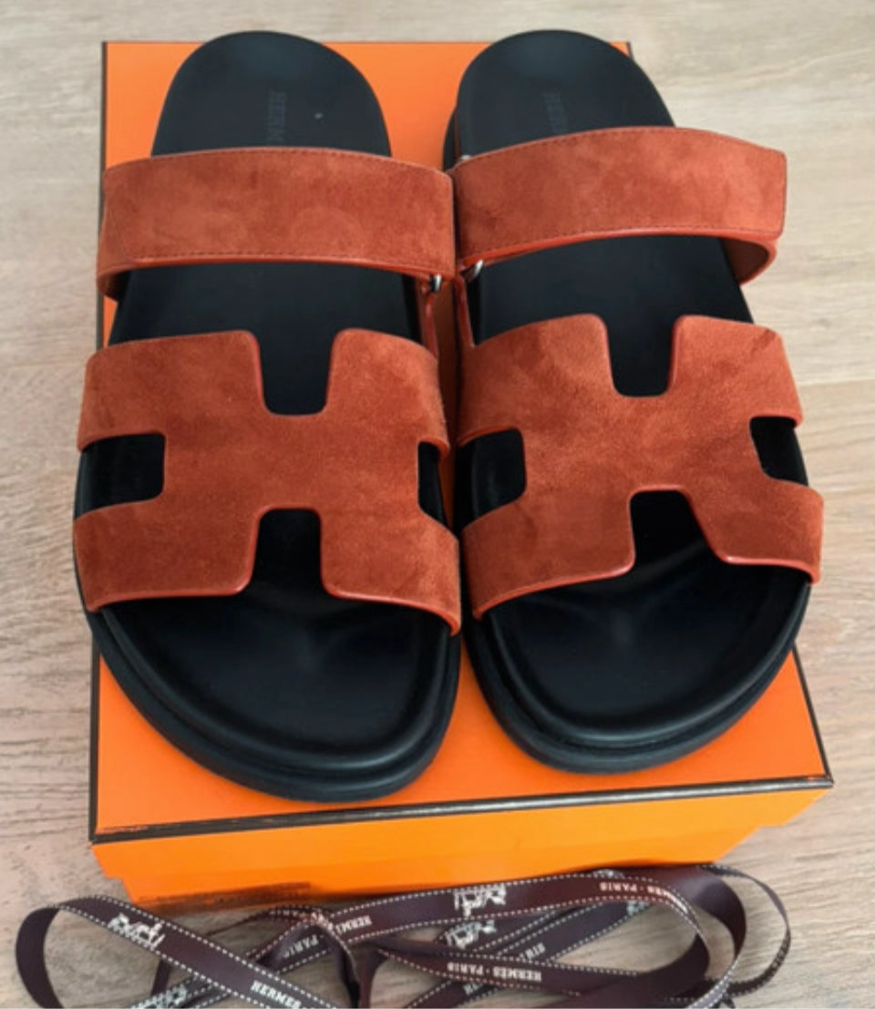 HERMÈS chypre sandaal Velvet sandalen maat 40,5 EU / 7,5 UK