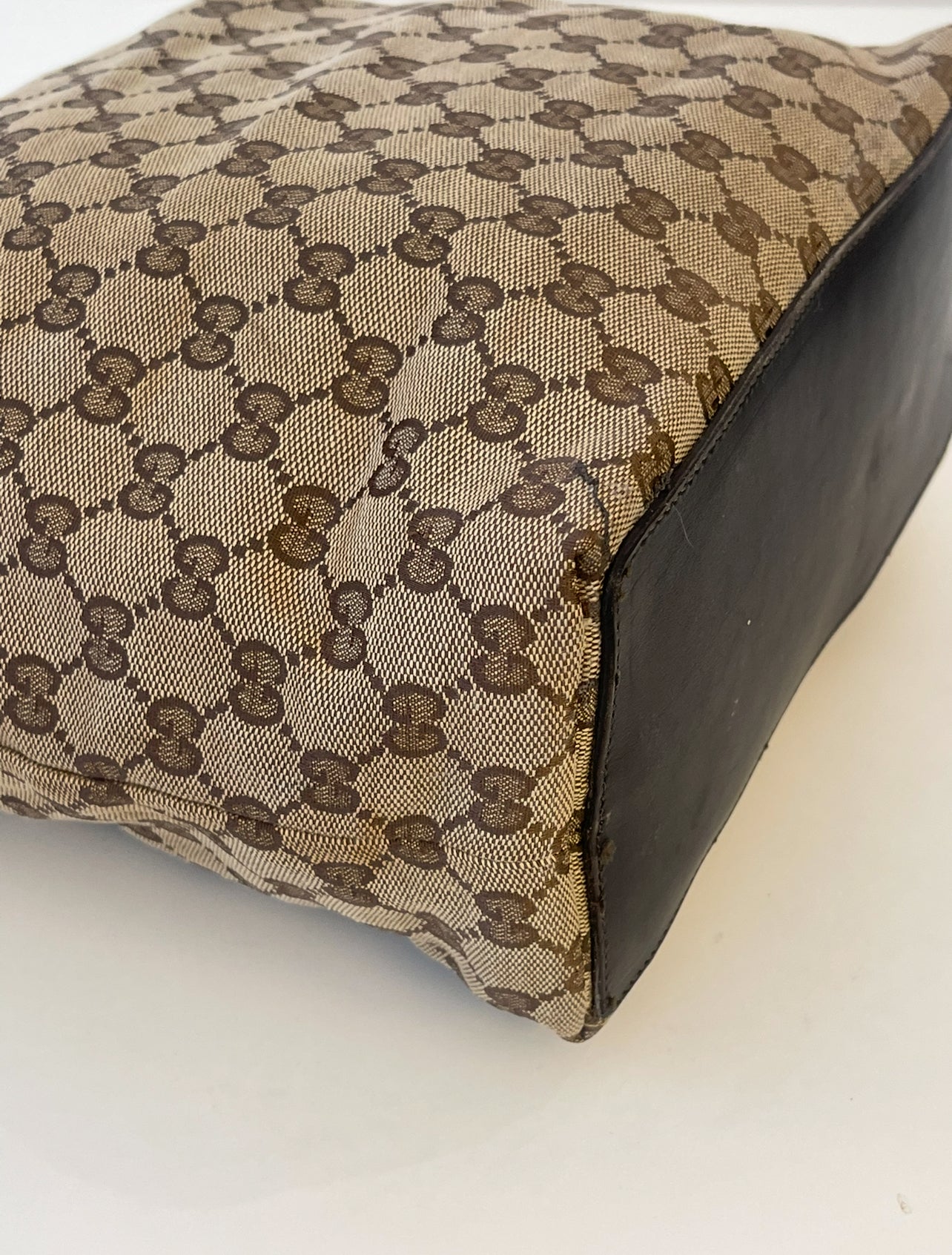 Gucci GG Canvas Beige Tote Bag