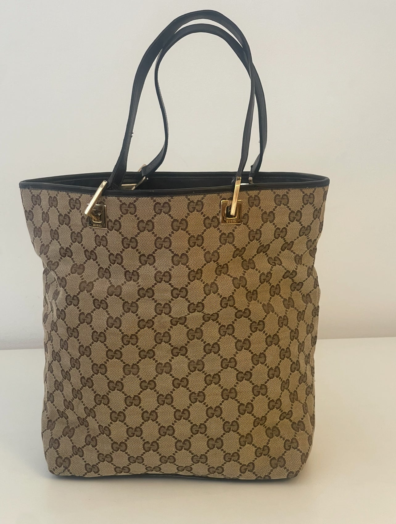 Gucci GG Canvas Beige Tote Bag