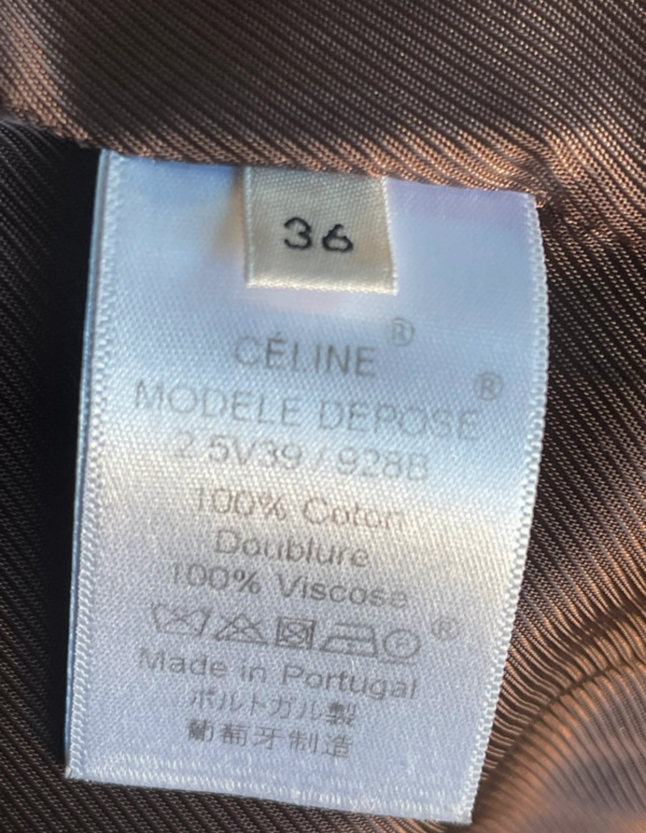 CELINE blazer jas – Bordeaux – Maat 36