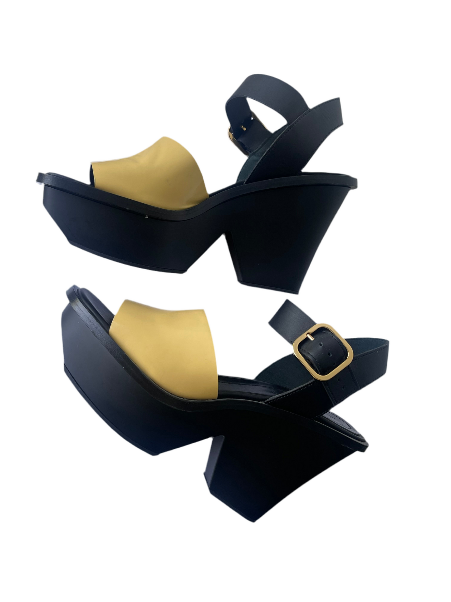 MARNI Sandalen Iconic wedge platform lakleer maat 37 EU / 4 UK