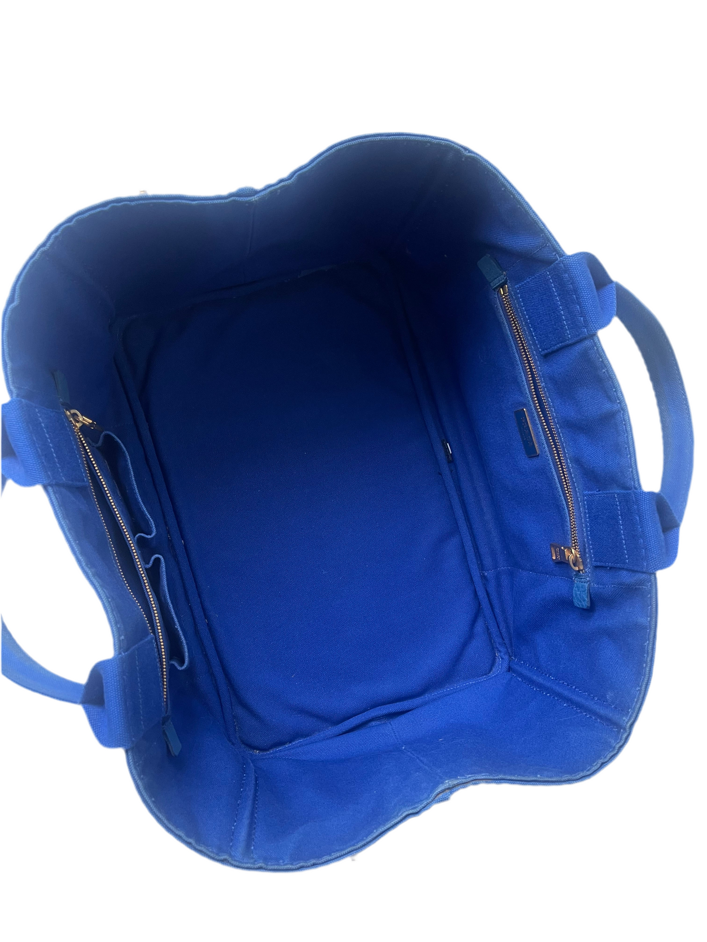Prada Canapa Tote – Blauw Canvas – Large