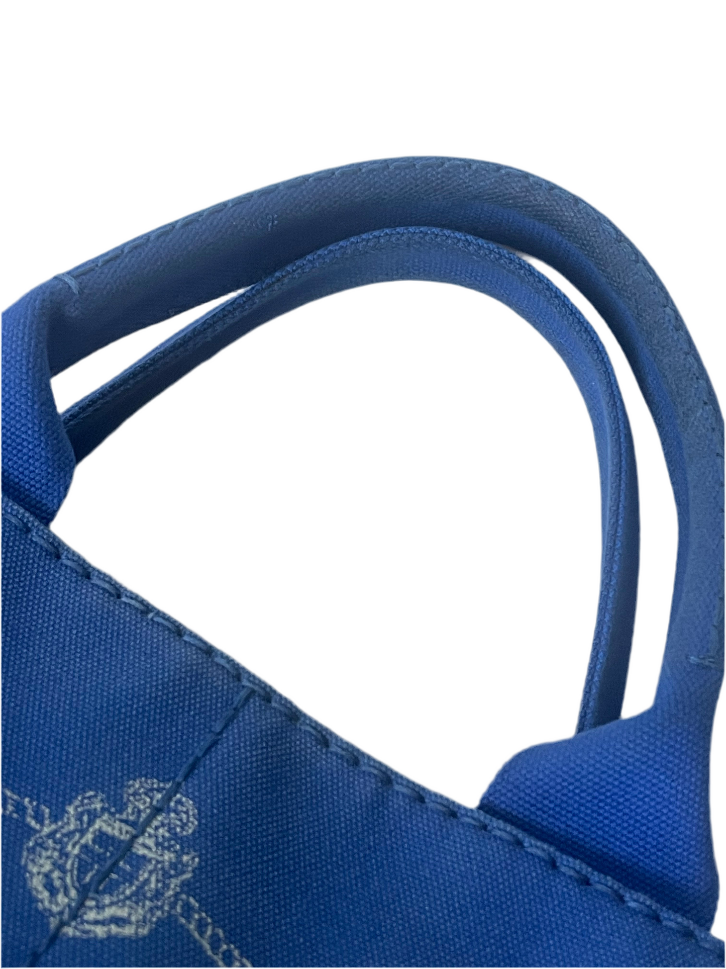 Prada Canapa Tote – Blauw Canvas – Large