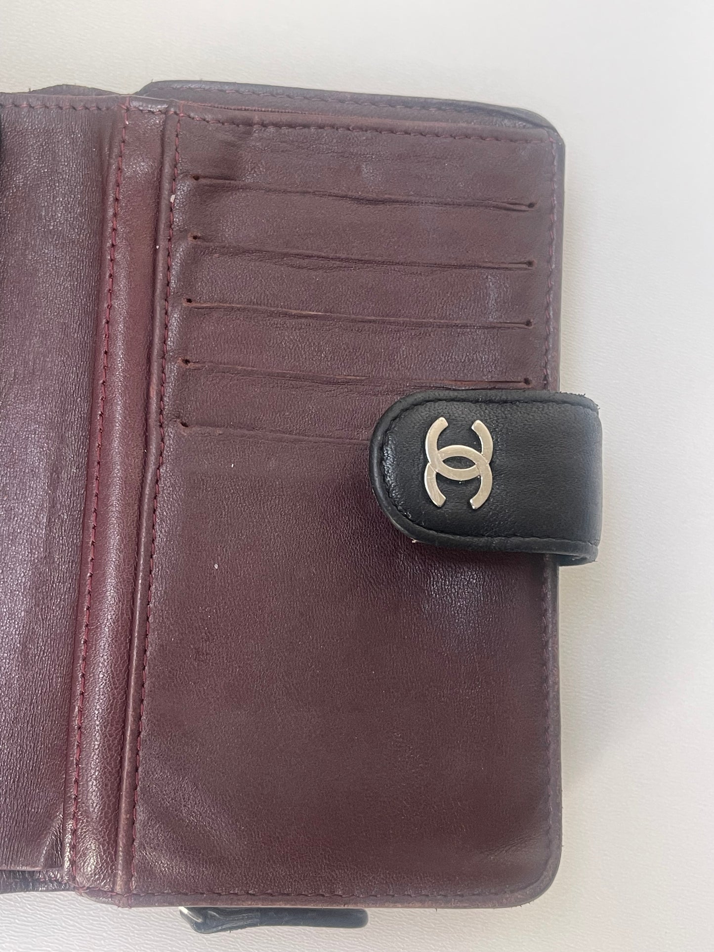 Chanel Timeless Classic Flap Wallet in Zwart Caviar leer