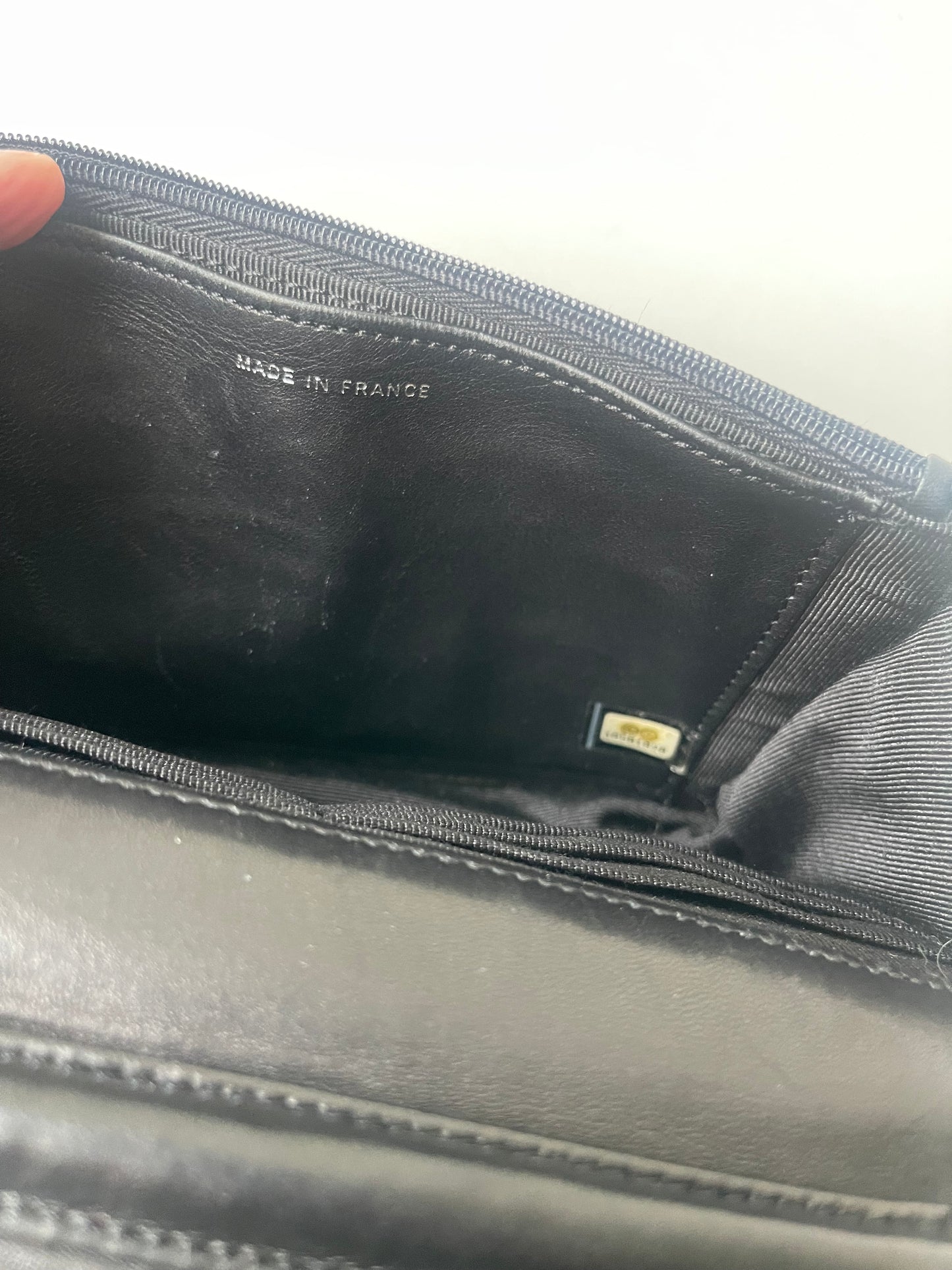 Chanel Wallet on Chain WOC Boy – Zwart Lambskin Leer – Aged Zilver Hardware – 2018