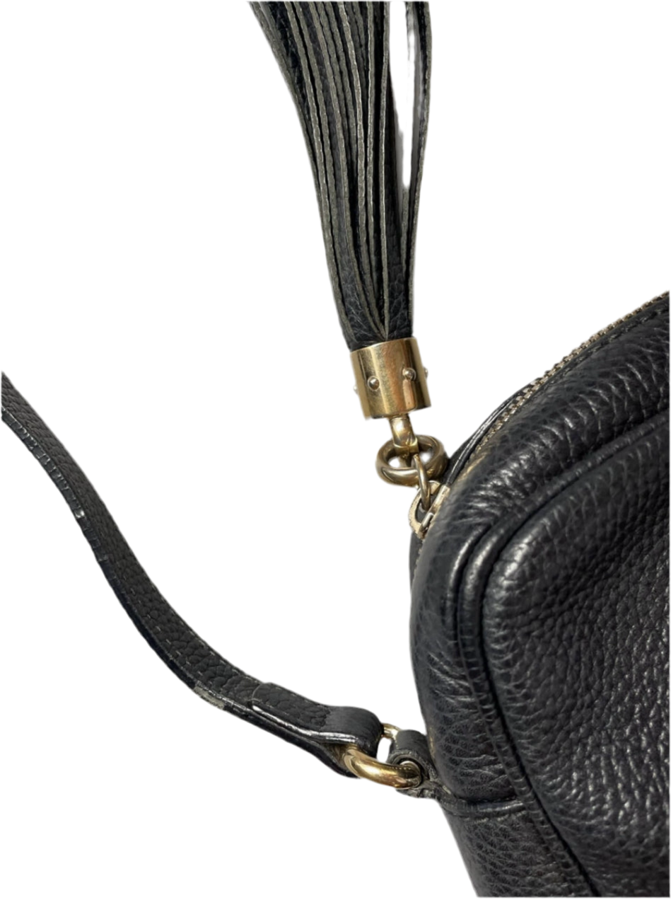 GUCCI SOHO CROSSBODY SCHOUDERTAS ZWART LEER