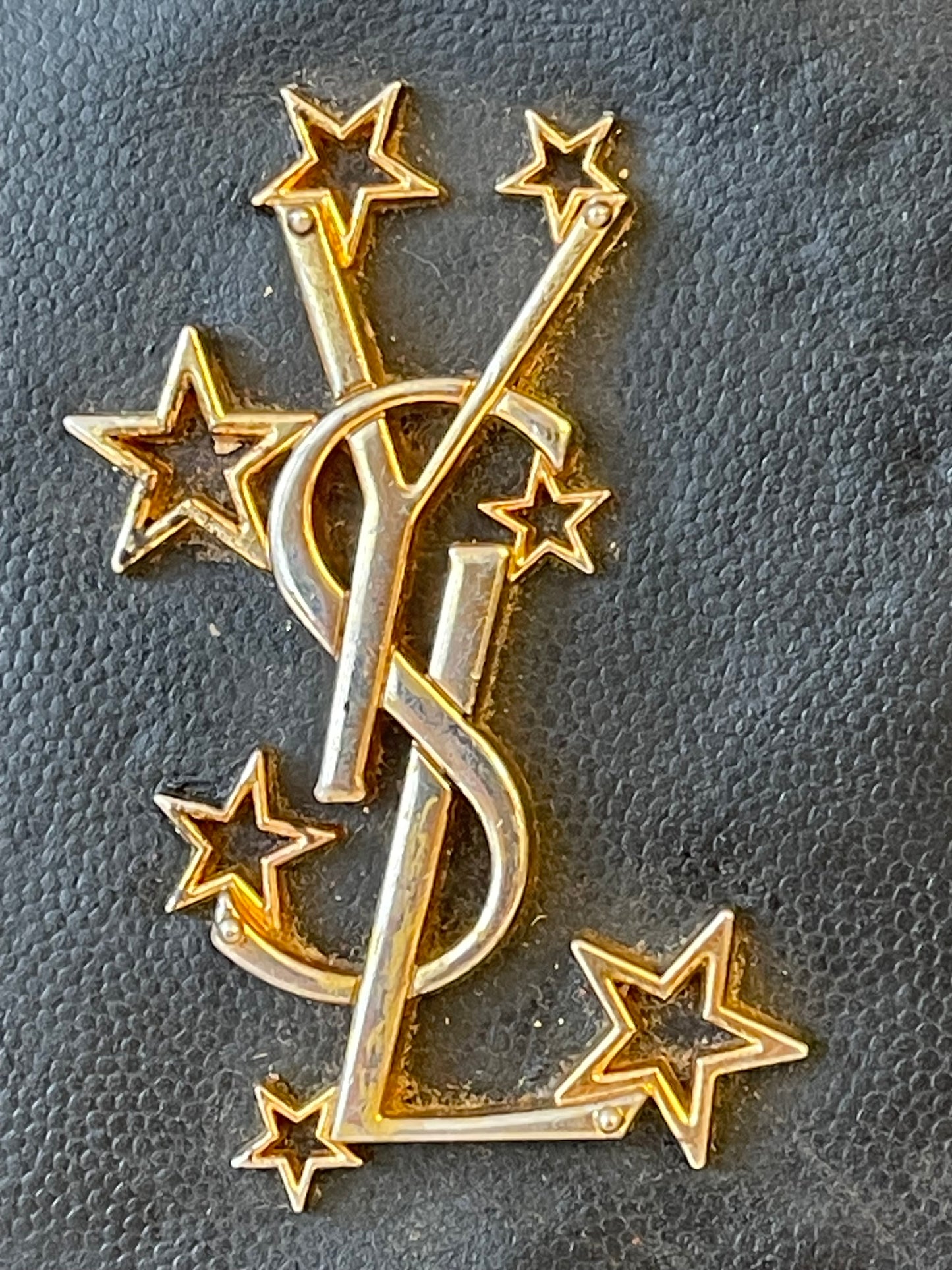 SAINT LAURENT (YSL) WALLET ON CHAIN ZWART TAS VINTAGE SCHOUDERTAS / CROSSBOSBODY