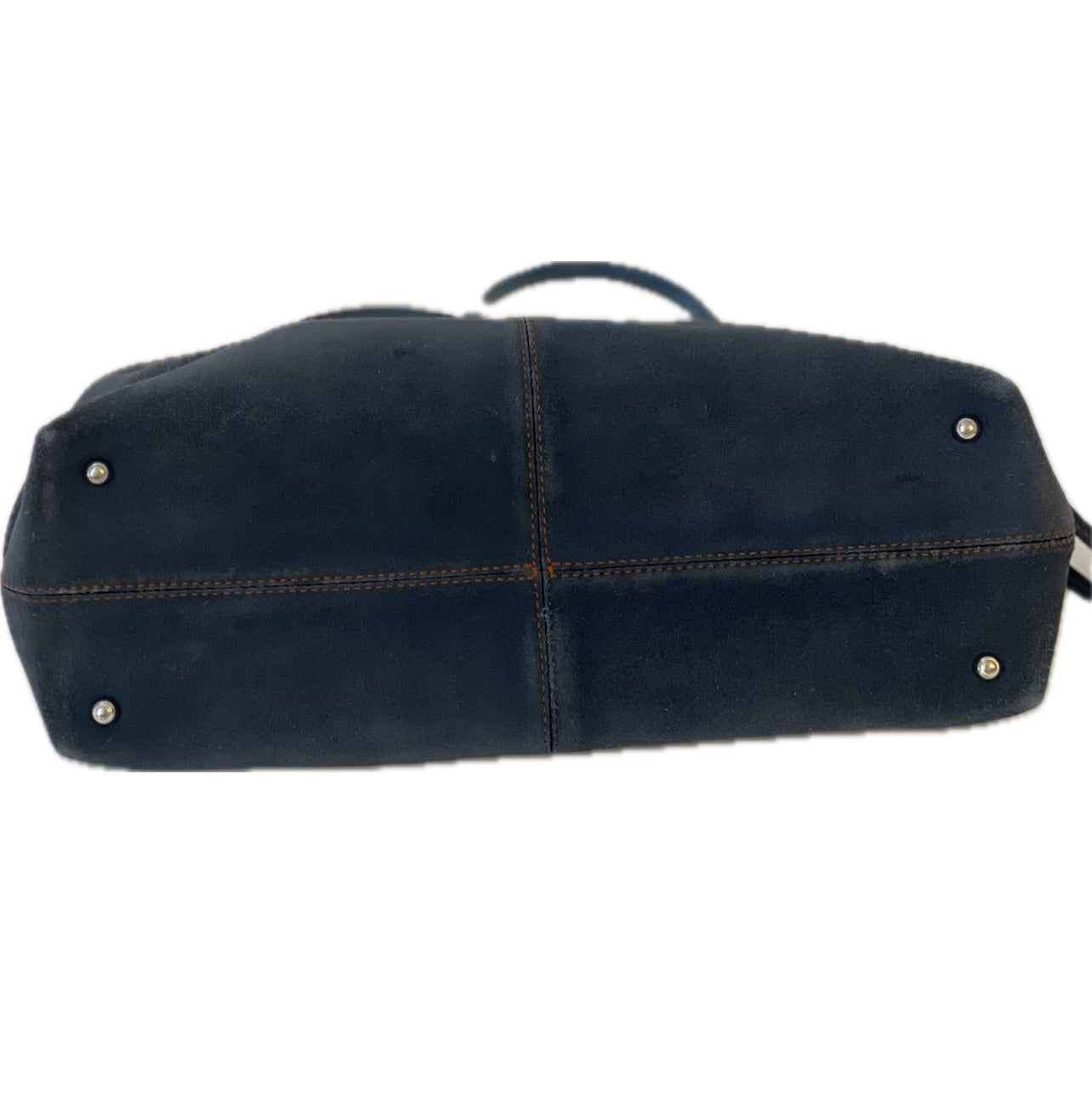TODS PONY TAS SHOPPERTAS SCHOUDERTAS DONDERBLAUW SUEDE LEER