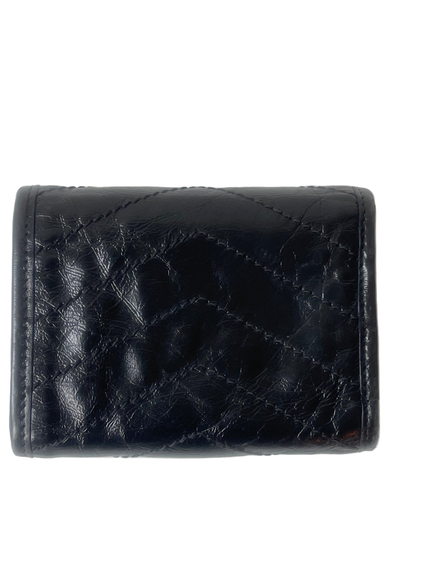 Saint Laurent YSL Niki compact wallet So Black