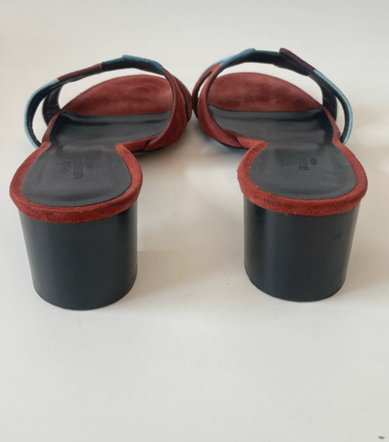 HERMÈS Oasis sandalen slippers schoenen suède leer maat 40 EU / 7 UK