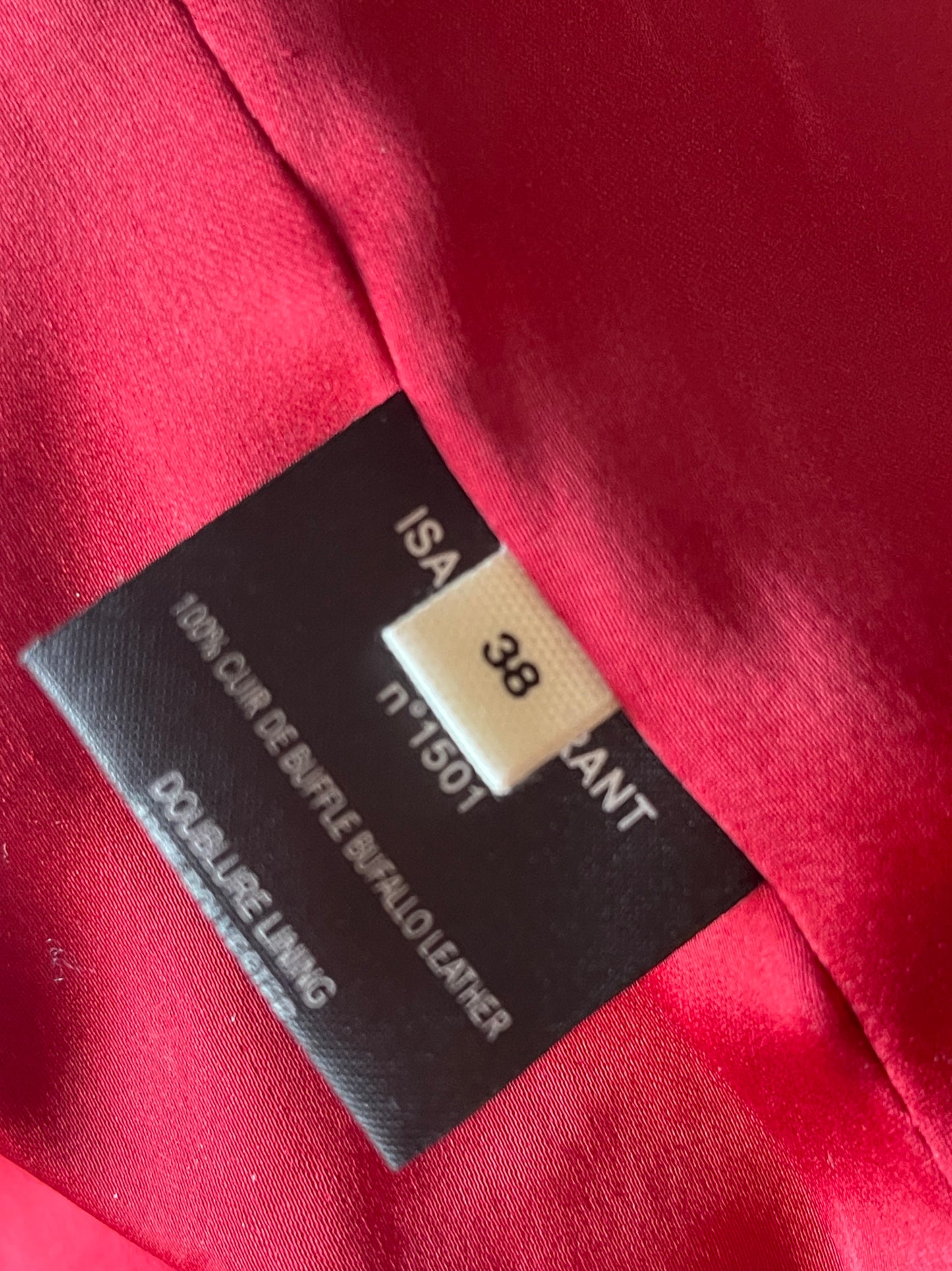 ISABEL MARANT LEREN JAS MAAT 38 / M