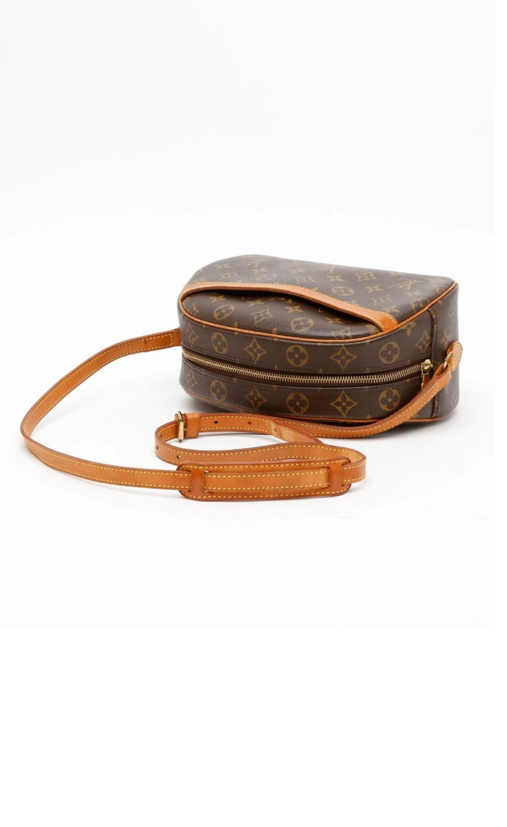 LOUIS VUITTON BLOIS CROSSBODY TAS BRUIN CANVAS / LEER