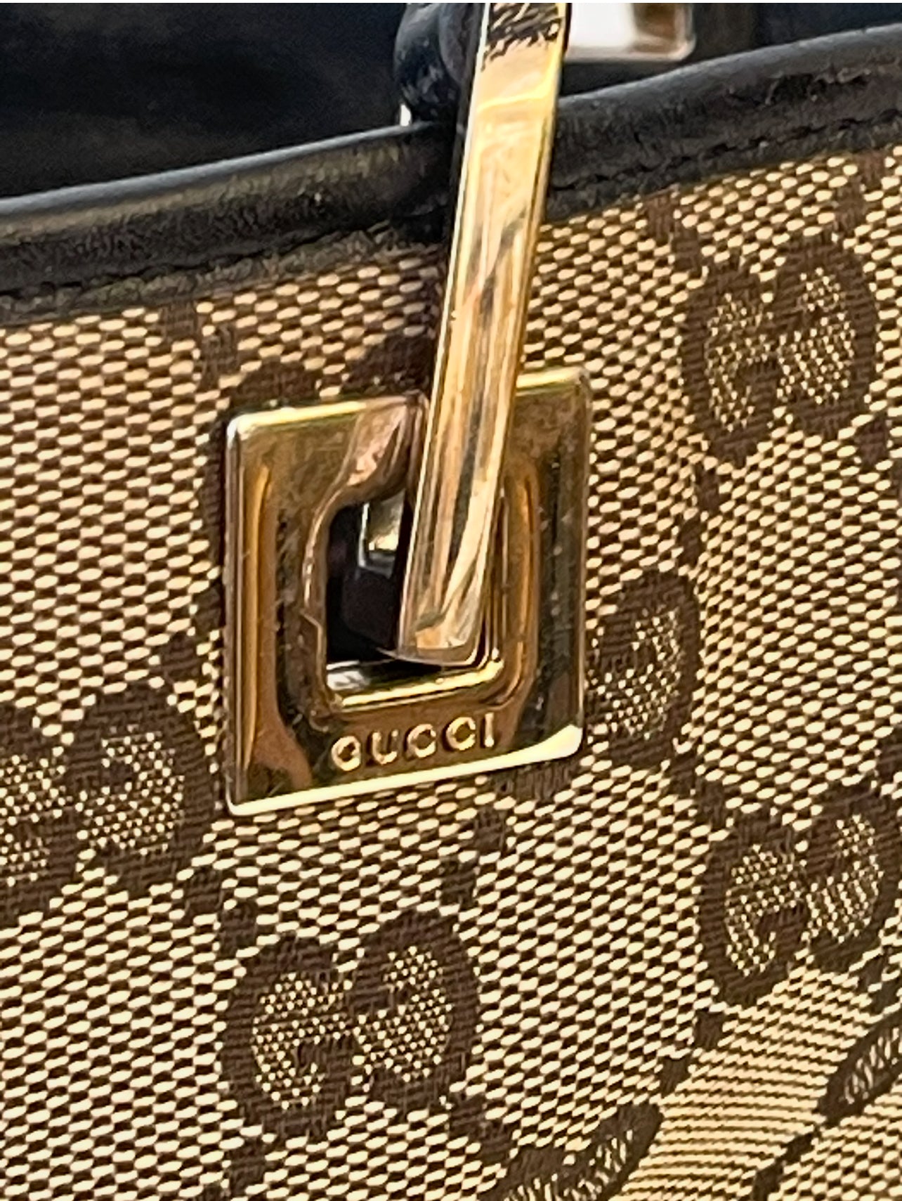 Gucci GG Canvas Beige Tote Bag