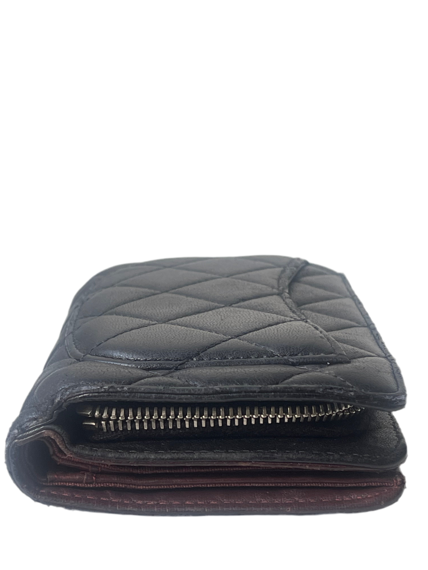 Chanel Timeless Classic Flap Wallet in Zwart Caviar leer