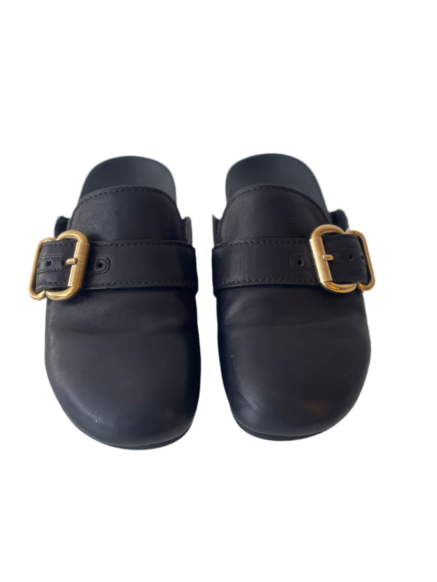 PRADA ZWART LEER SANDALEN SCHOENEN MAAT EU 37 / UK 4