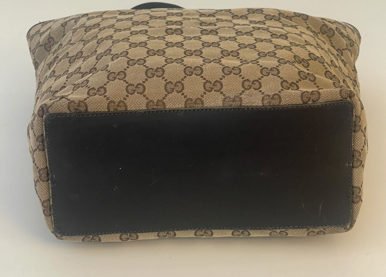 Gucci GG Canvas Beige Tote Bag