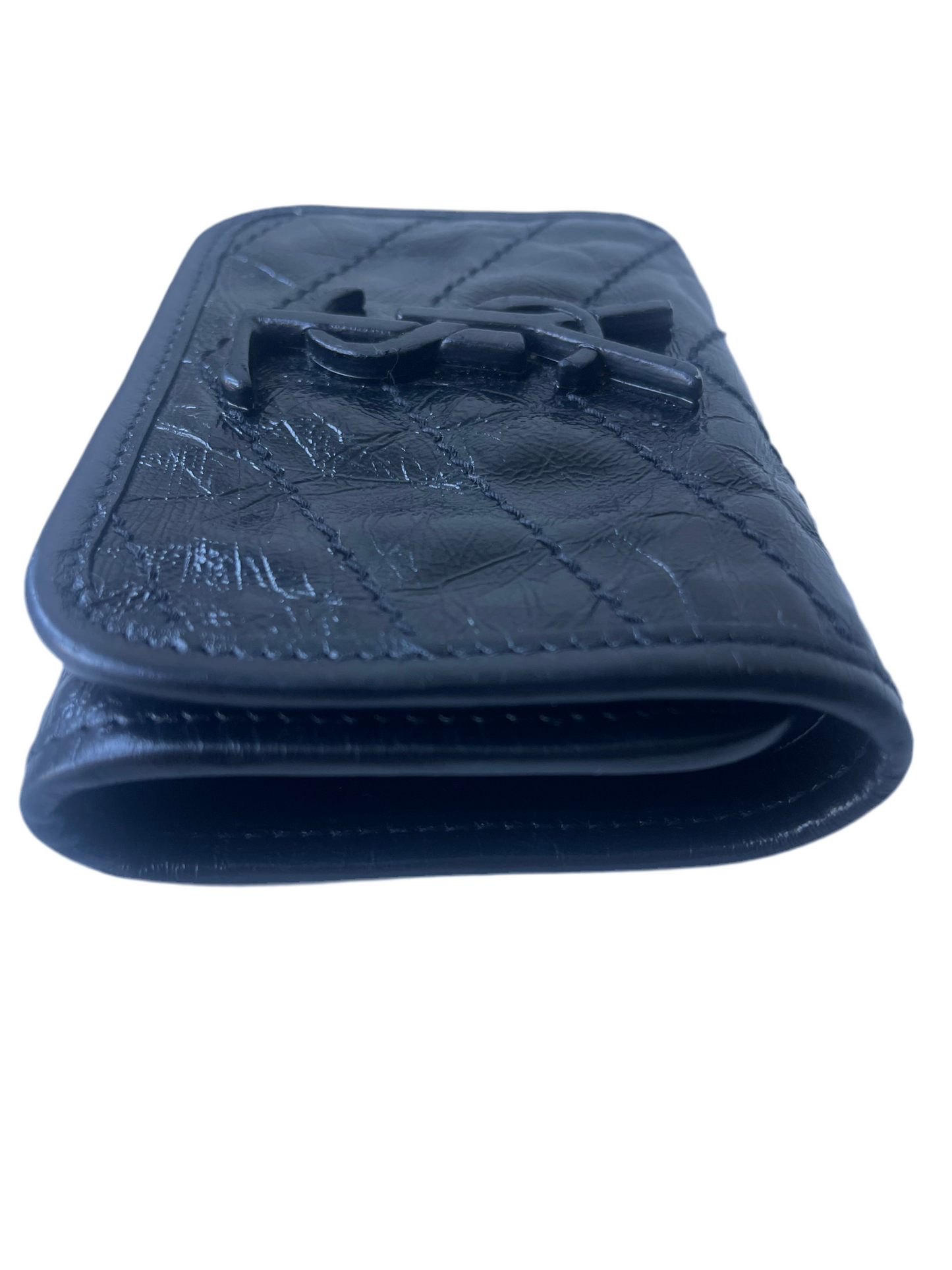 Saint Laurent YSL Niki compact wallet So Black