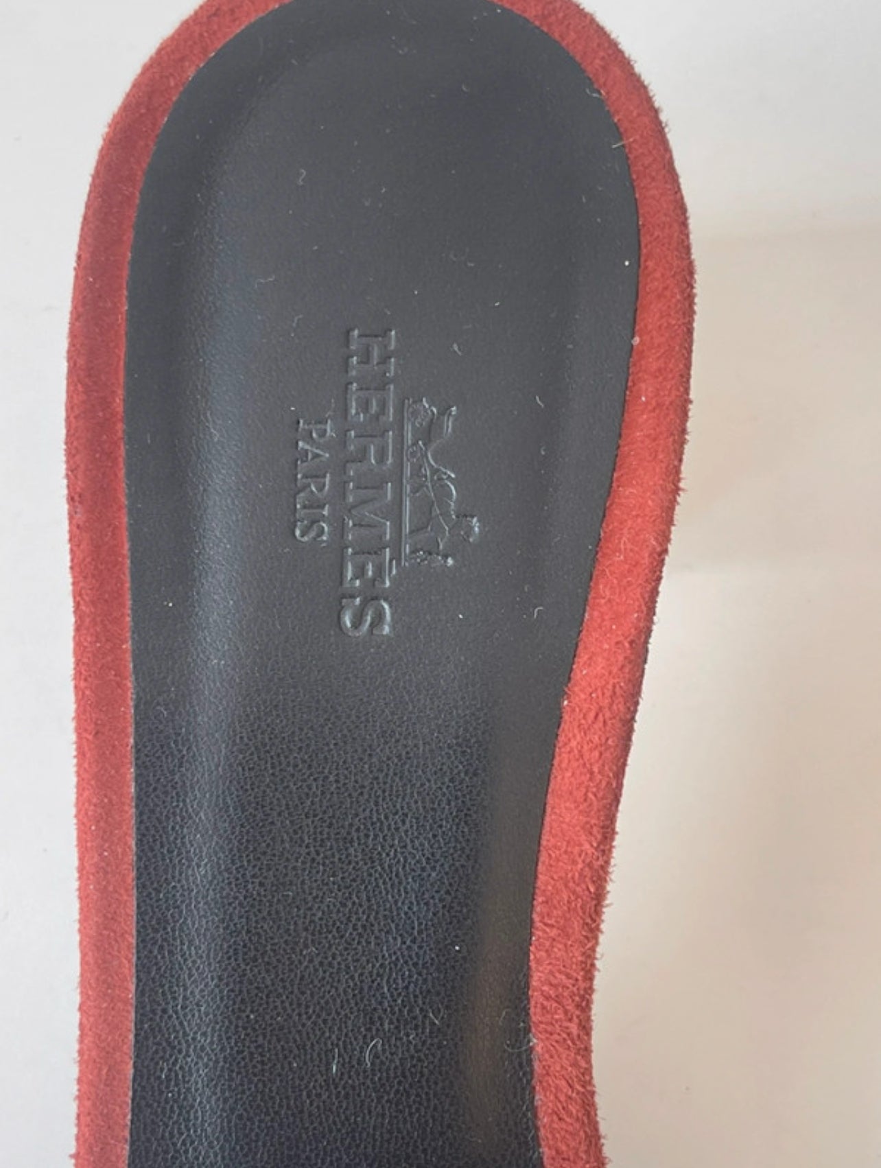 HERMÈS Oasis sandalen slippers schoenen suède leer maat 40 EU / 7 UK