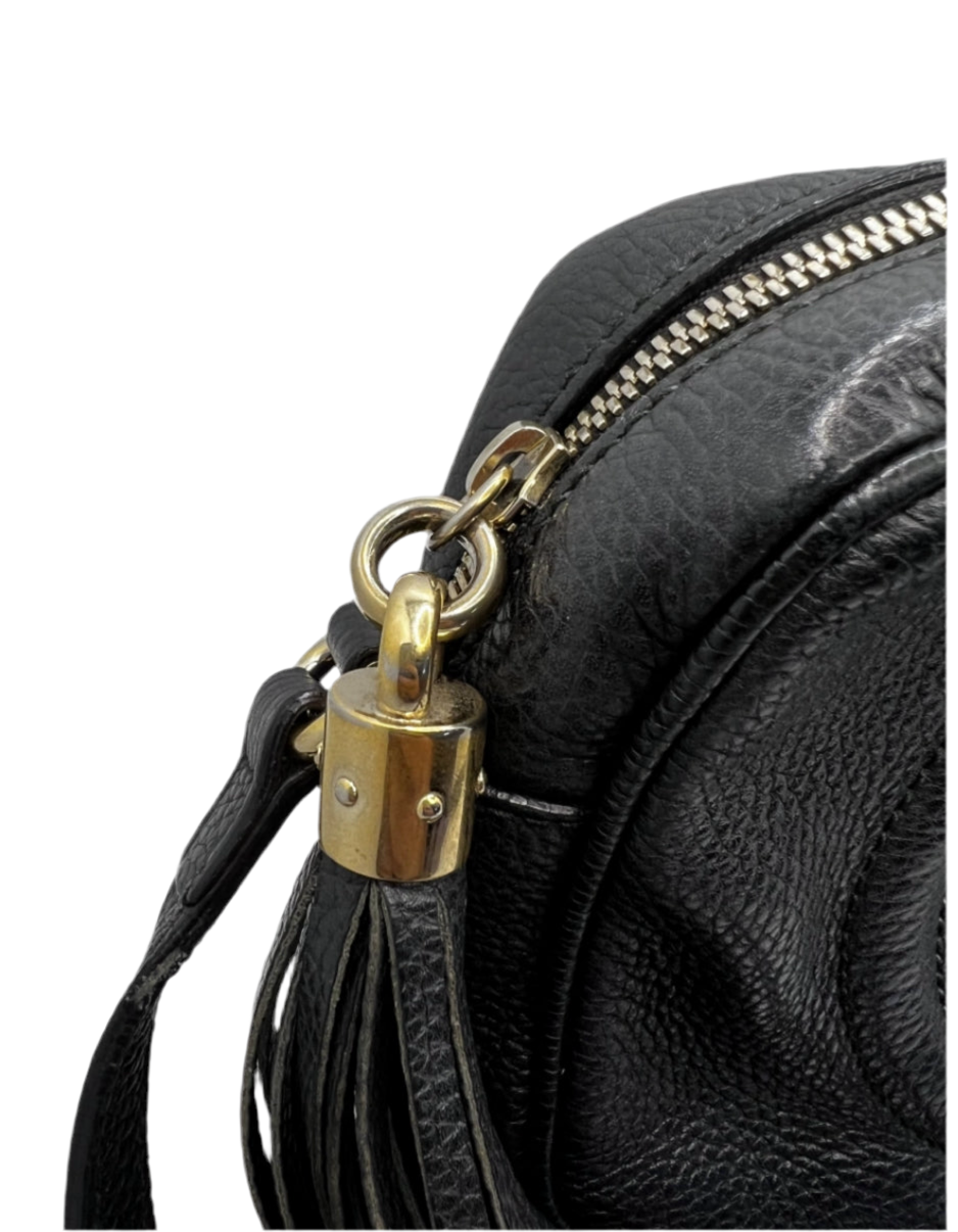 GUCCI SOHO CROSSBODY SCHOUDERTAS ZWART LEER