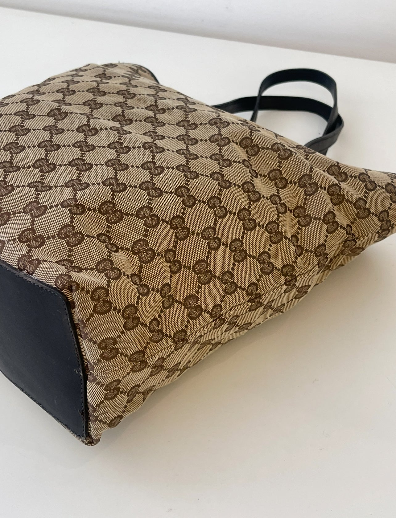 Gucci GG Canvas Beige Tote Bag