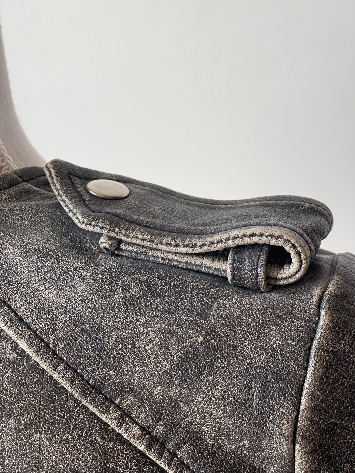 ISABEL MARANT LEREN JAS MAAT 38 / M