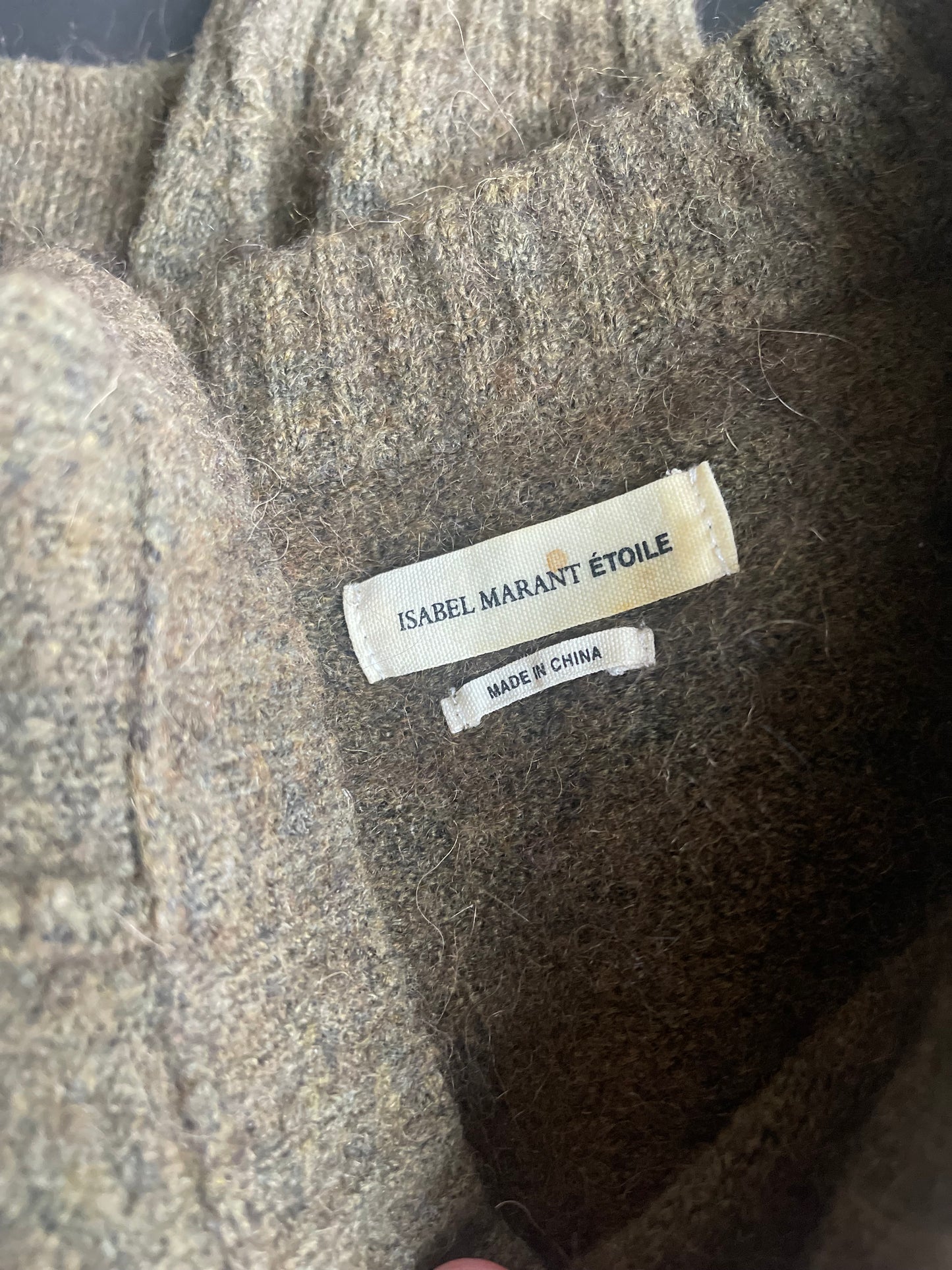 Isabel Marant Étoile Trui Wol – model 38 – kaki / olijfgroen – casual oversized fit