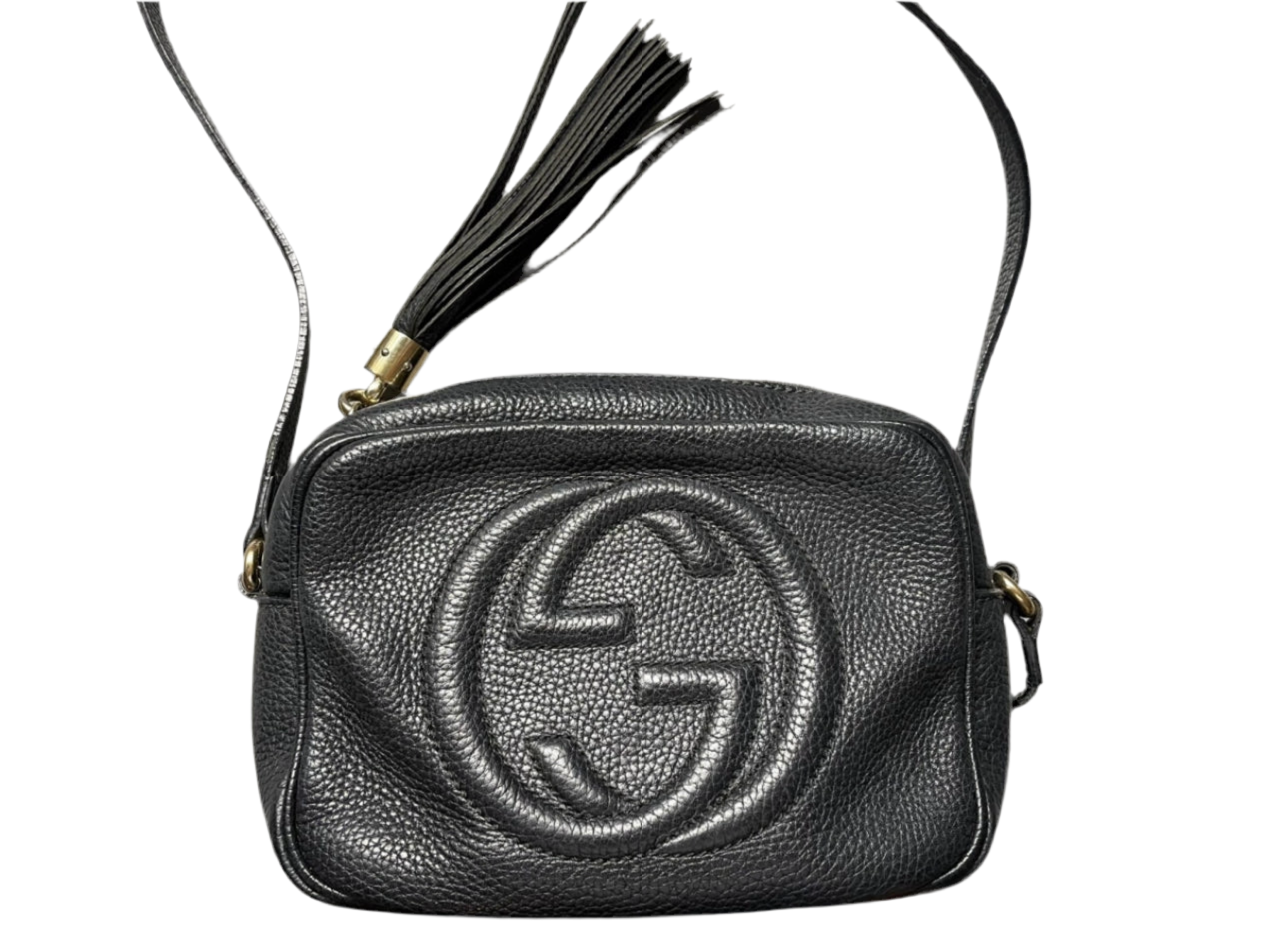 GUCCI SOHO CROSSBODY SCHOUDERTAS ZWART LEER