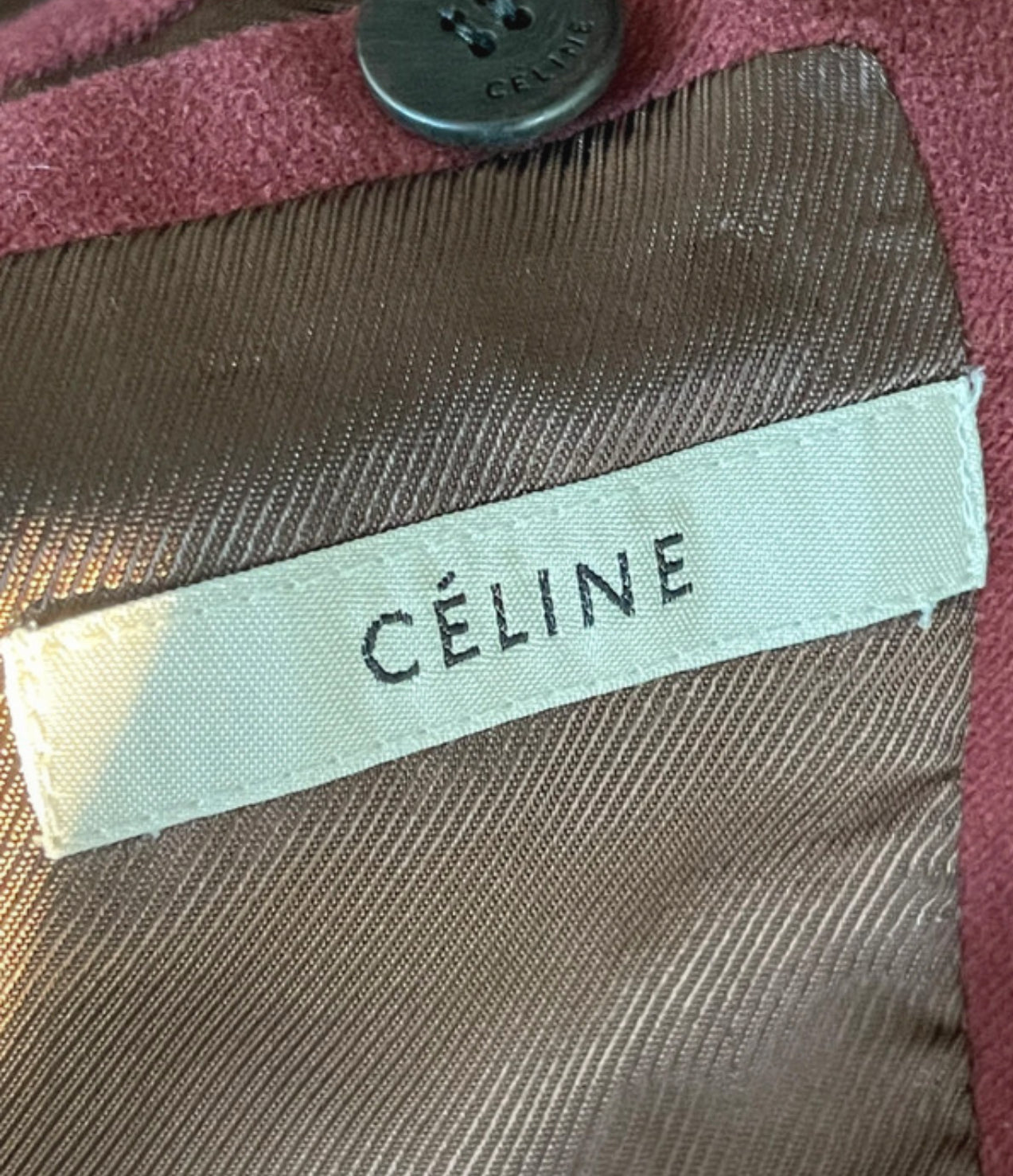 CELINE blazer jas – Bordeaux – Maat 36