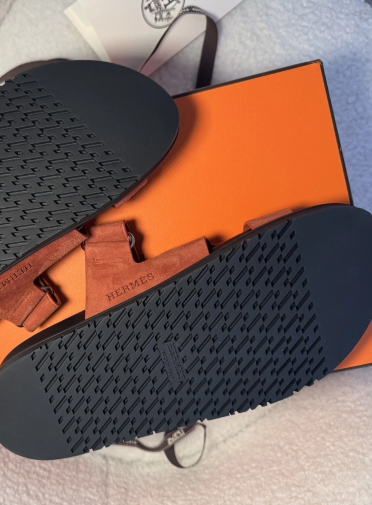 HERMÈS chypre sandaal Velvet sandalen maat 40,5 EU / 7,5 UK