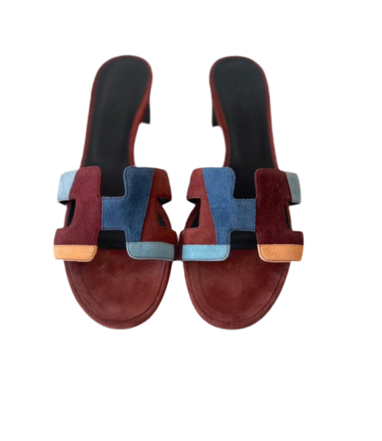 HERMÈS Oasis sandalen slippers schoenen suède leer maat 40 EU / 7 UK