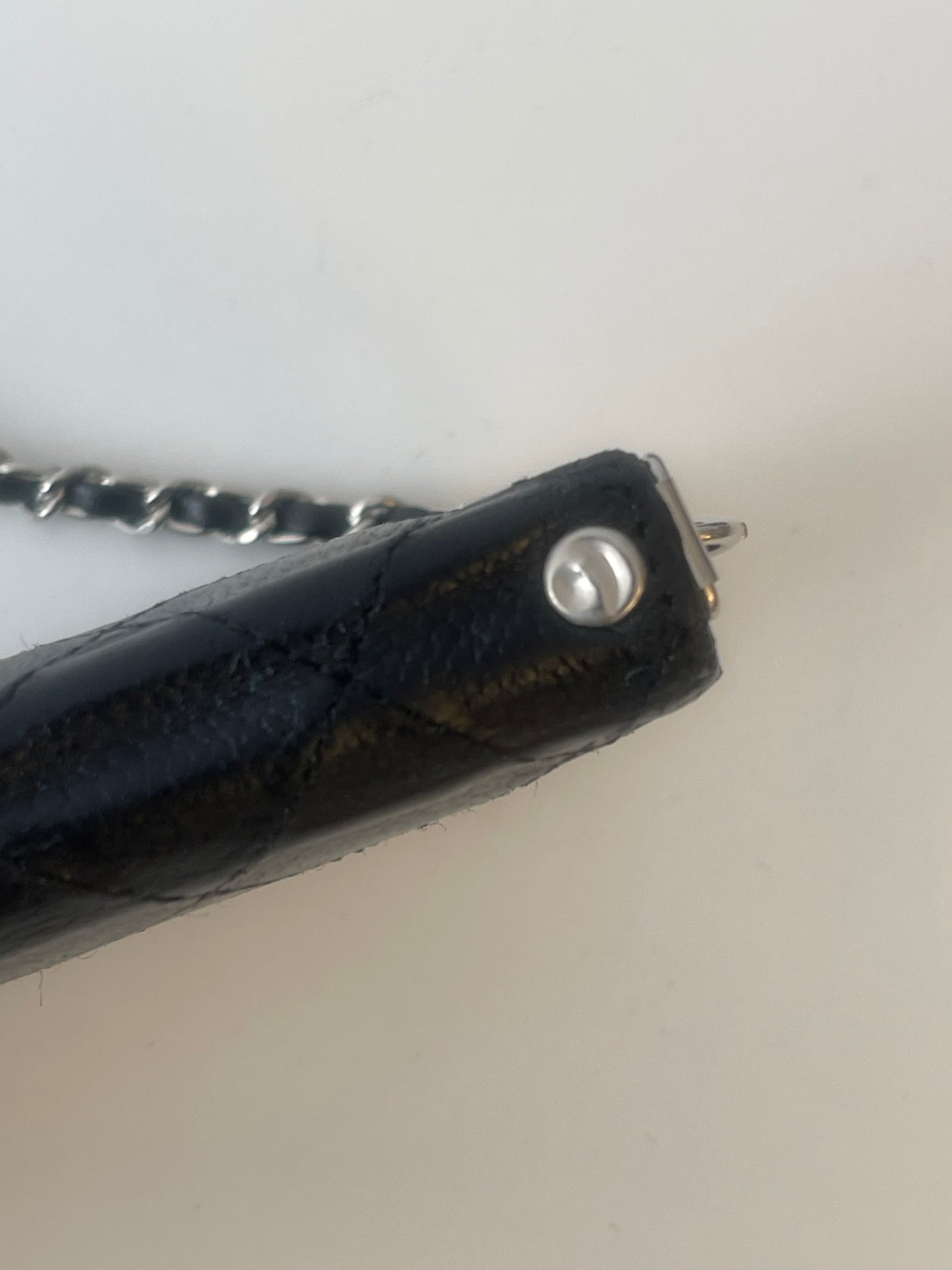 CHANEL WALLET ON CHAIN SCHOUDERTAS CROSSBODY WALLET ZWART LEER
