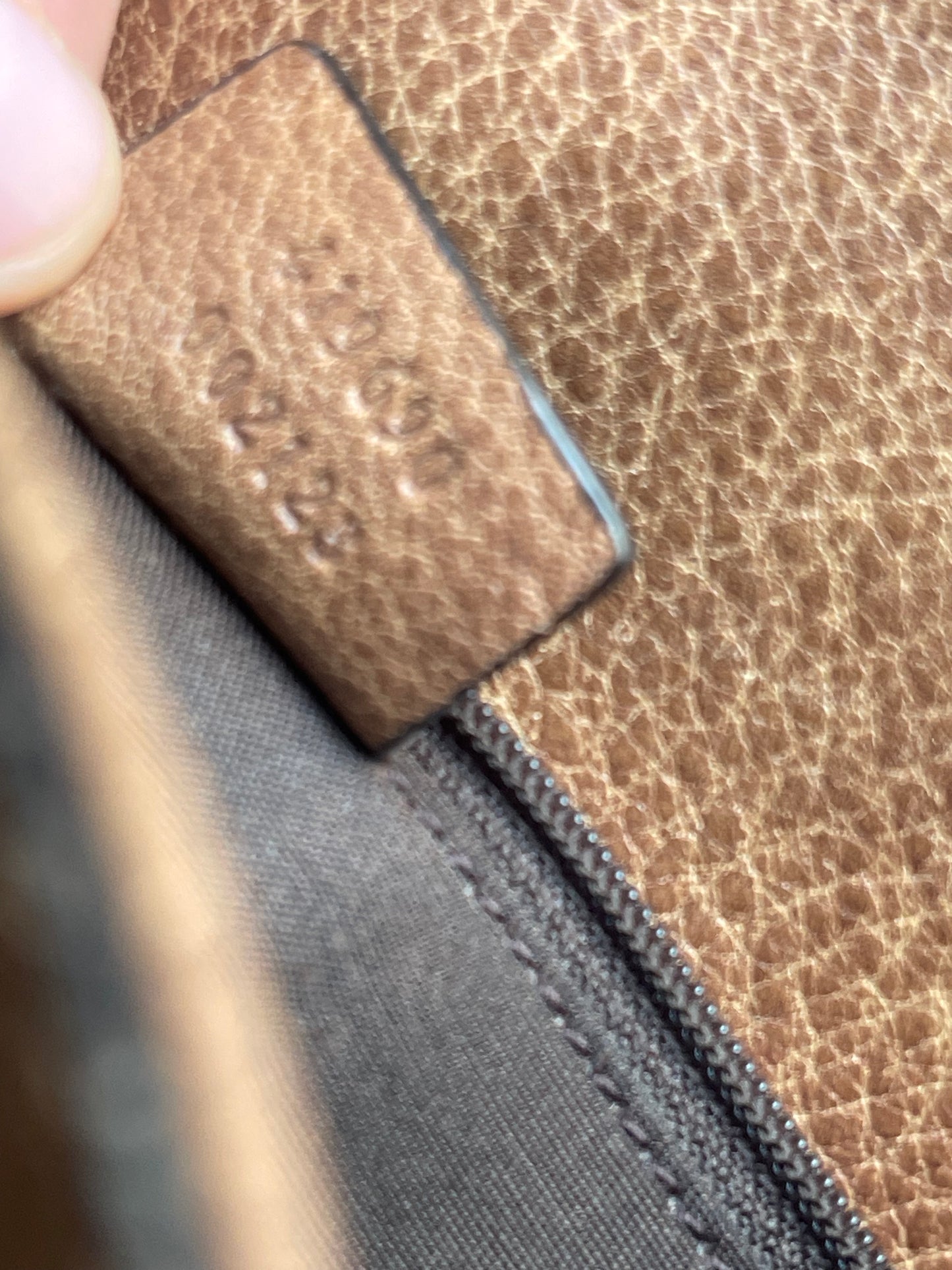 GUCCI GIFFORD TAS TOTE BAG SHOPPER BRUIN LEER SCHOUDERTAS