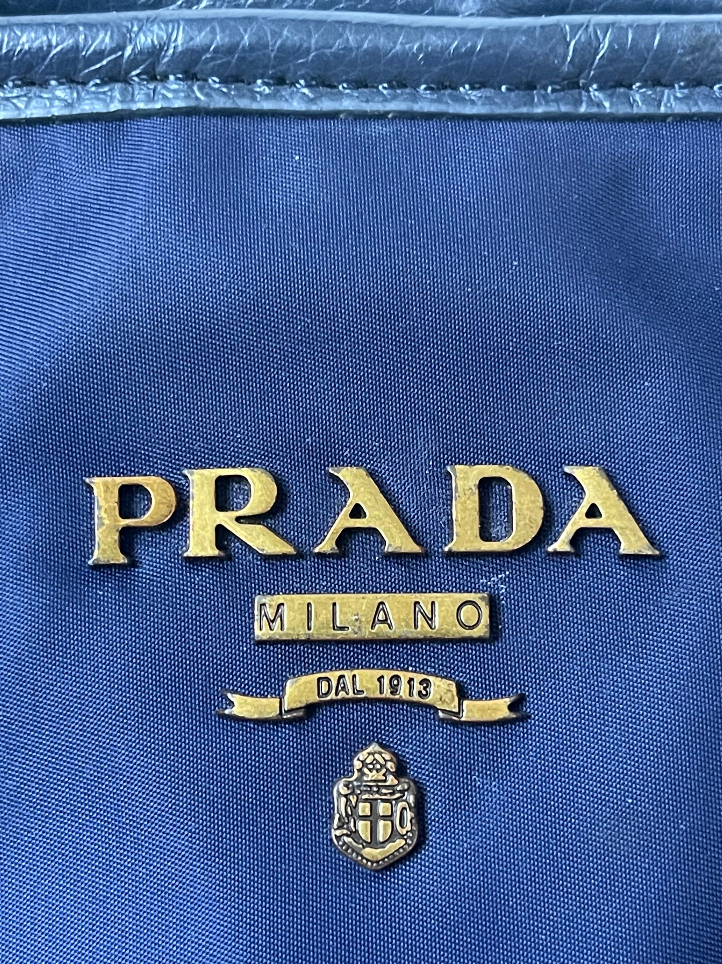 PRADA TOTE 2WAY TAS SCHOUDERTAS HANDTAS NAVY BLAUW
