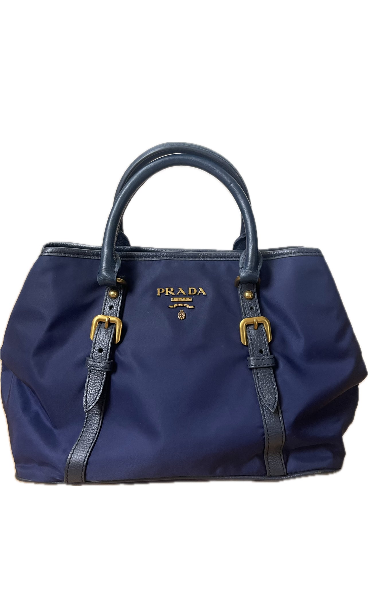 PRADA TOTE 2WAY TAS SCHOUDERTAS HANDTAS NAVY BLAUW