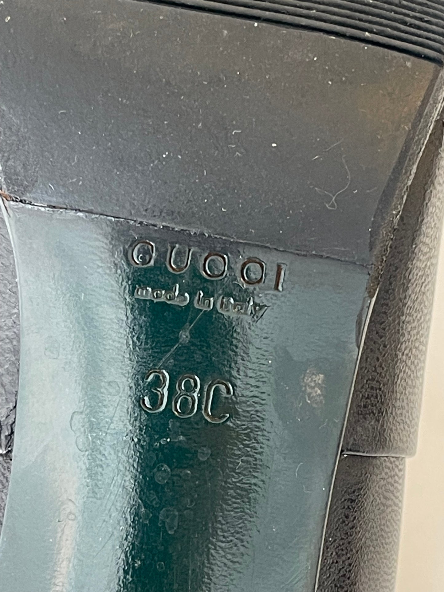 GUCCI BOOTS RIDING BOOTS SHOES BLACK LEATHER SIZE EU 38 38.5 / UK 5.5