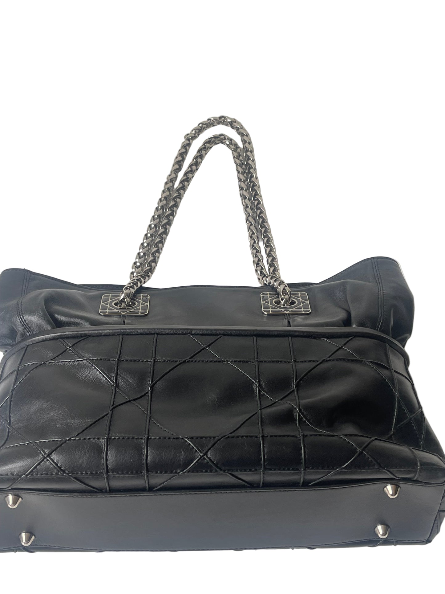 Dior Cannage zwart leren tas tote