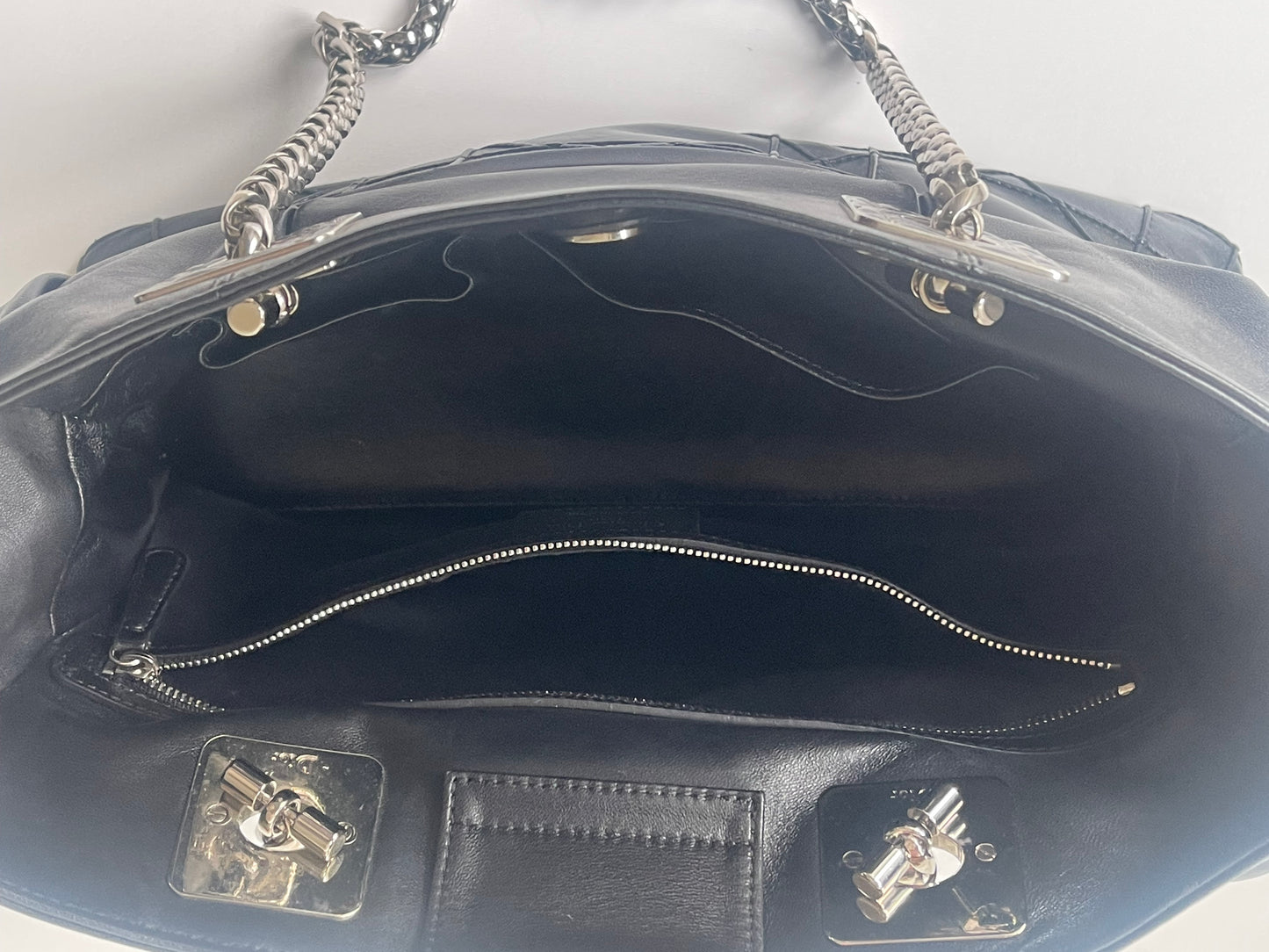 Dior Cannage zwart leren tas tote