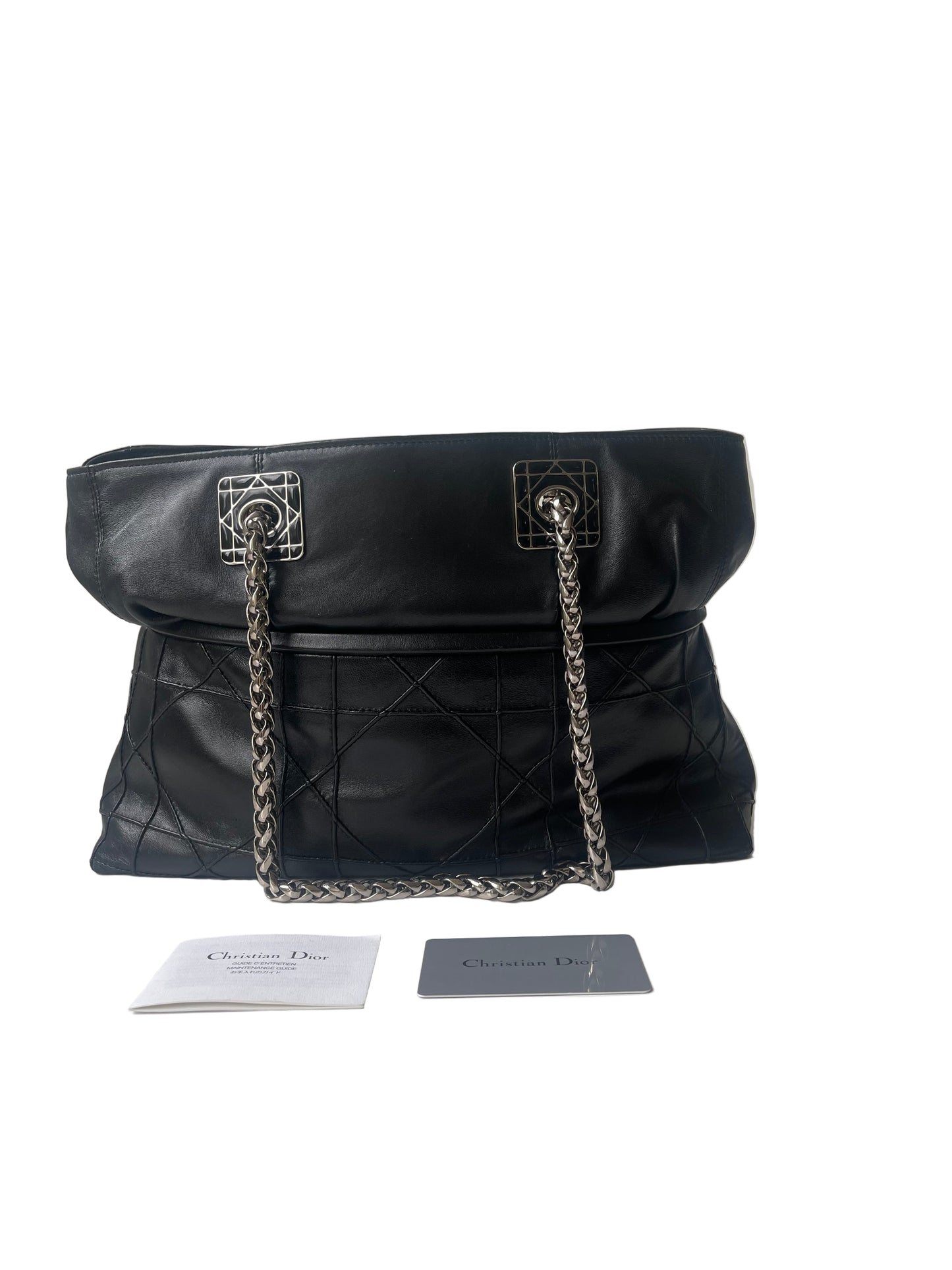 Dior Cannage zwart leren tas tote