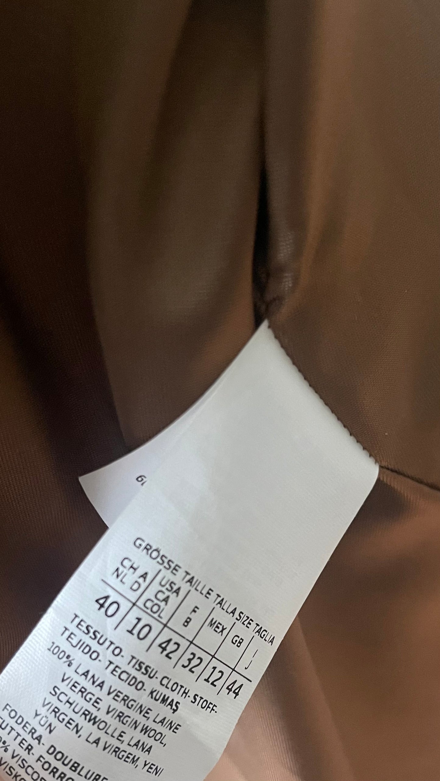 Max Mara Camel Coat – 100% Virgin Wool Mantel – IT 40 / EU 38