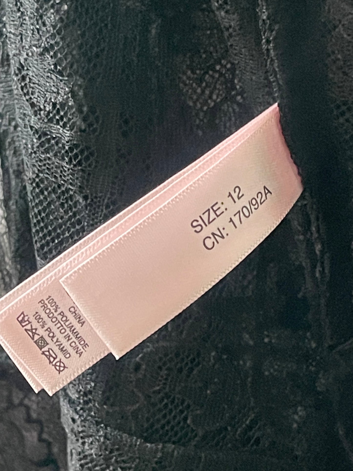 Agent Provocateur kanten jurk / trenchcoat zwart maat EU 38