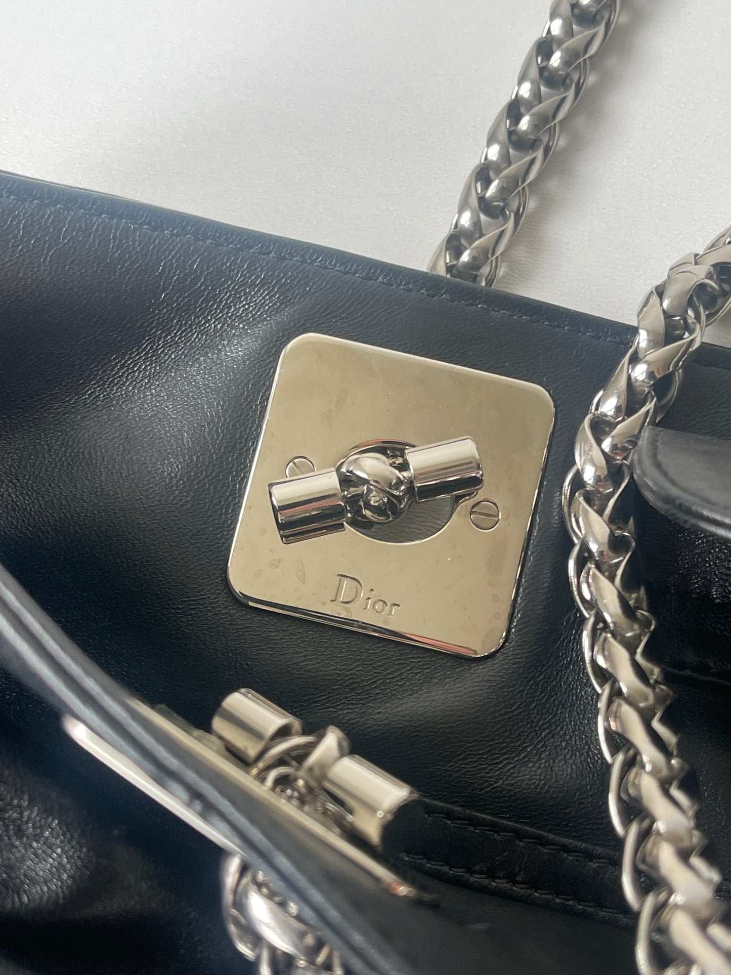 Dior Cannage zwart leren tas tote
